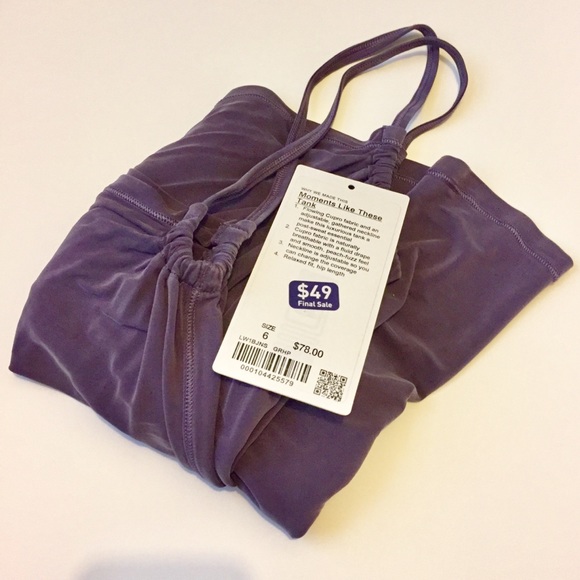 Lululemon Moments Like These Tank Sz 6 EUC - Picture 7 of 7